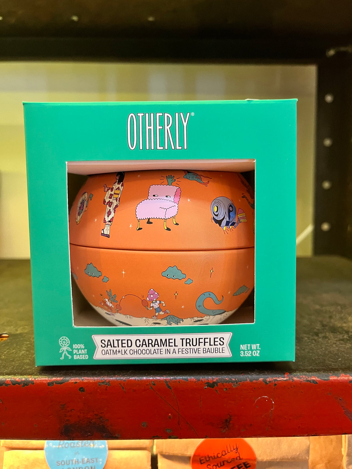 Otherly Chocolate BAUBLE TIN Oatm*lk Salted Caramel Truffles 100g