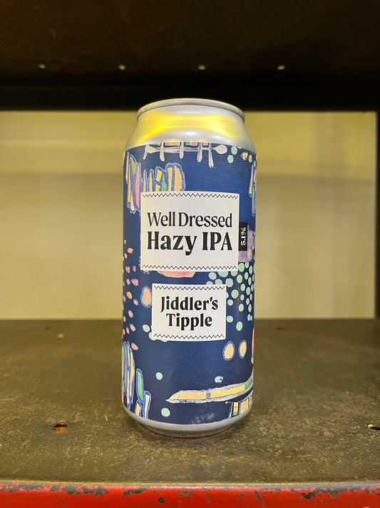 Jiddler's Tipple - Well Dressed Hazy IPA 5.1% 440ml Cans - Guzzl