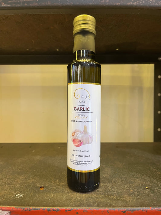 Opus Olive Oil - GARLIC olive oil  250ml - Guzzl