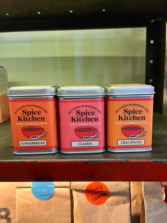 Spice Kitchen Hot Chocolate Tin with Spoon 100g