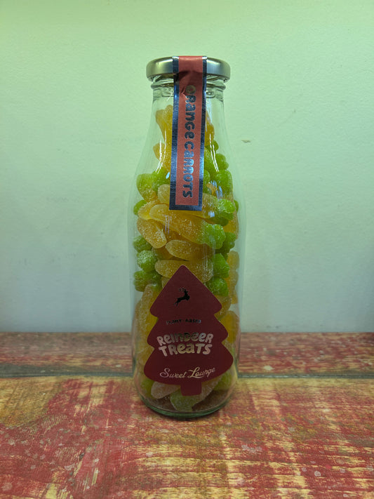 Sweet Lounge Plant-Based Orange Carrots 'Reindeer Treats' Christmas Jar