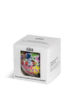 Gava Refillable Christmas baubles filled with chocolate truffles (vegan)