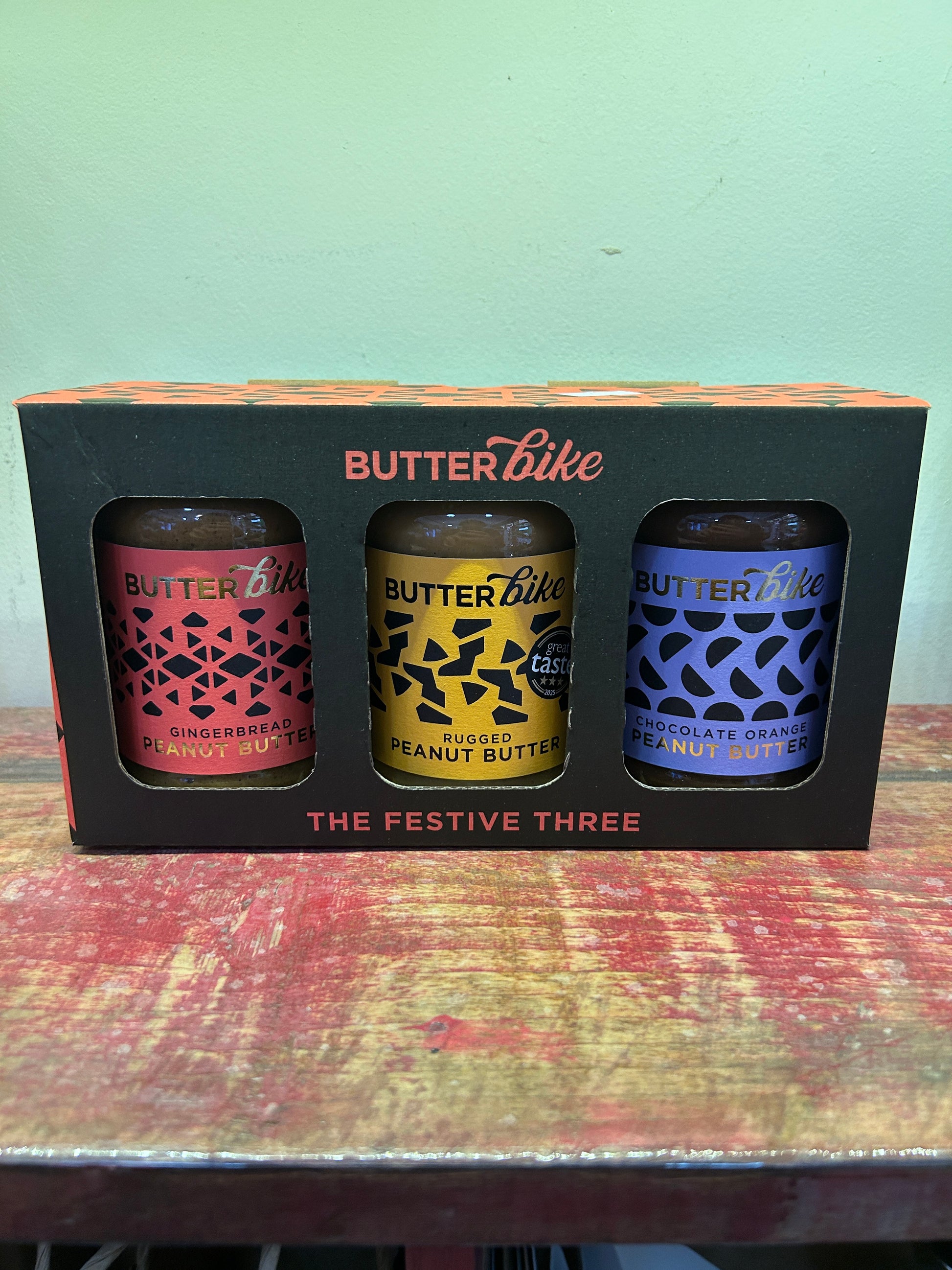 Butter Bike Co Festive Peanut Butter Gift Trio (3 x 285g) - Guzzl