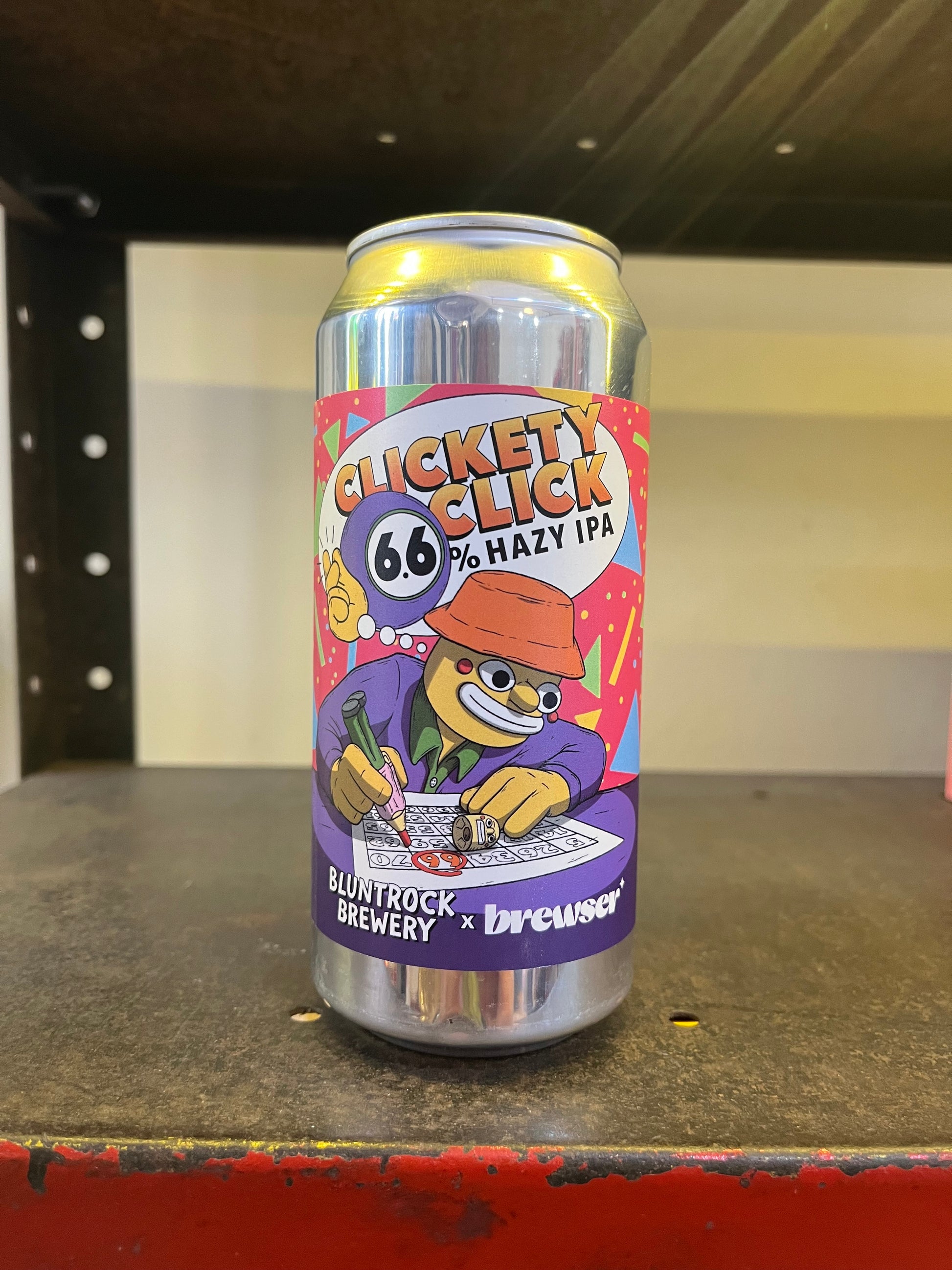Bluntrock Brewery Clickerty Click hazy IPA 6.6% - Guzzl