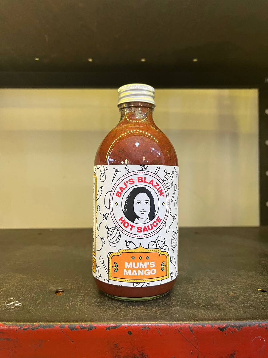 Baj's Blazin' Hot  Sauce Mum's Mango