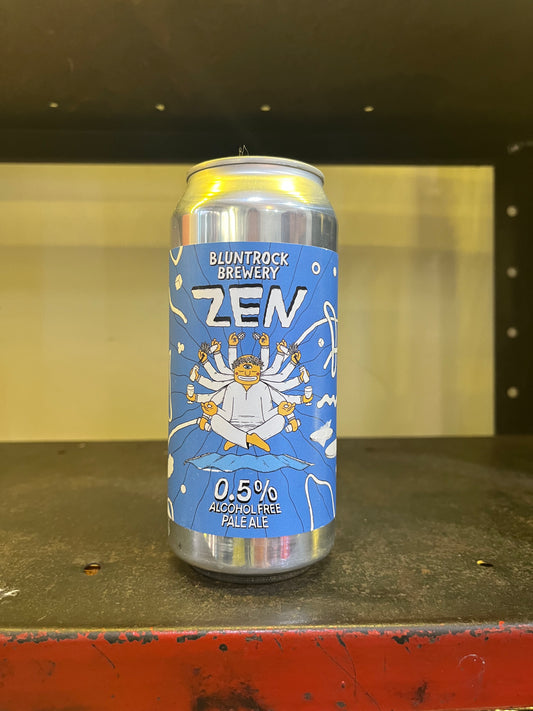 Bluntrock Brewery  - Zen - 0.5% Alcohol Free Pale Ale - 440ml - Guzzl