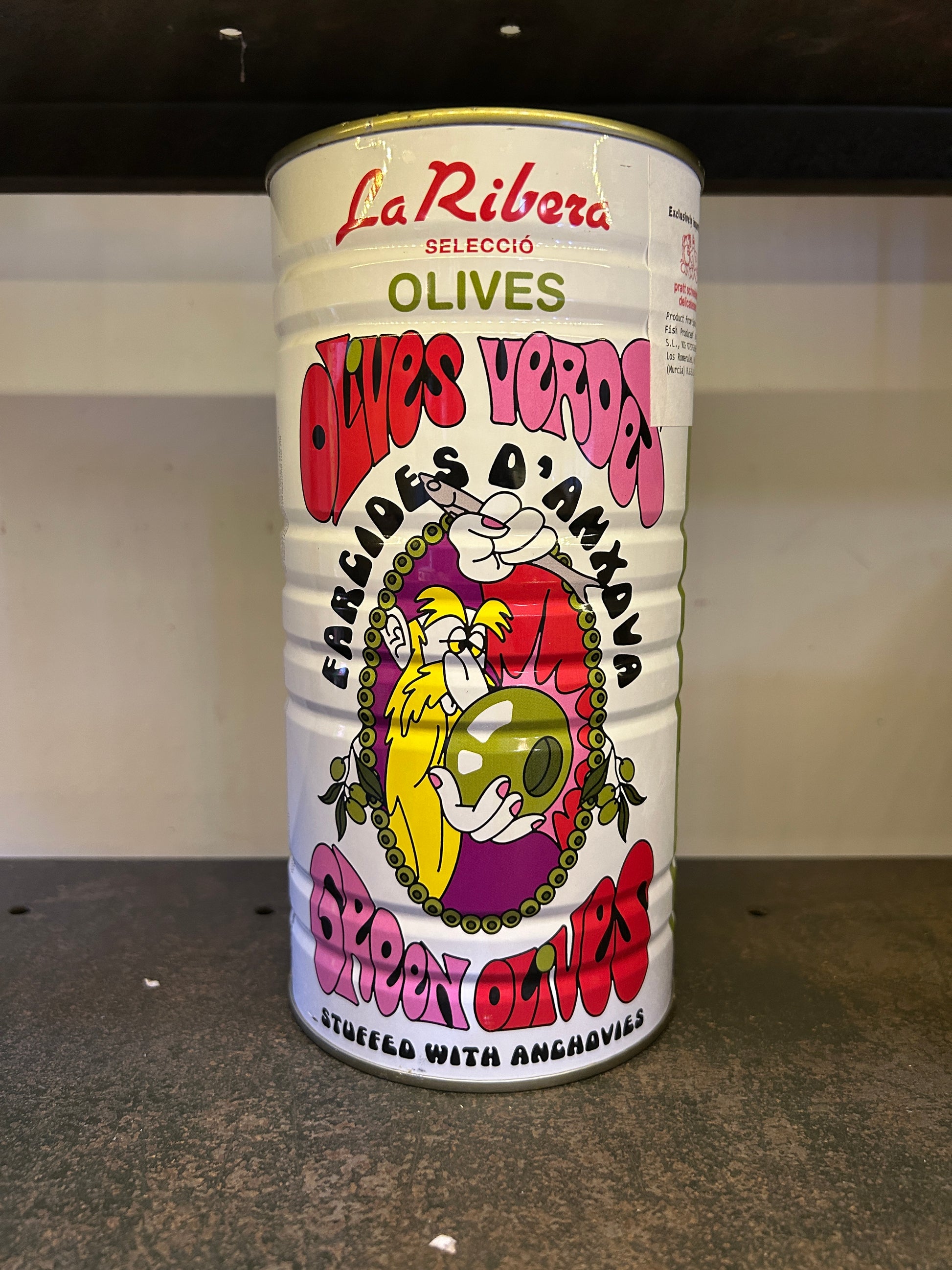 La Ribera Manzanilla Green Olives Stuffed with Anchovies - Guzzl