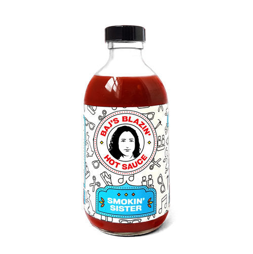 Baj's Blazin Smokin' Sister Hot Sauce, 300ml - Guzzl