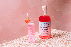 Bloody Bens Pink Gin: 70cl - Guzzl
