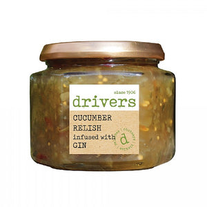 Drivers Cucumber Relish infused with Gin (350g) - Guzzl
